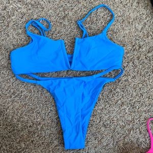 Blue bikini